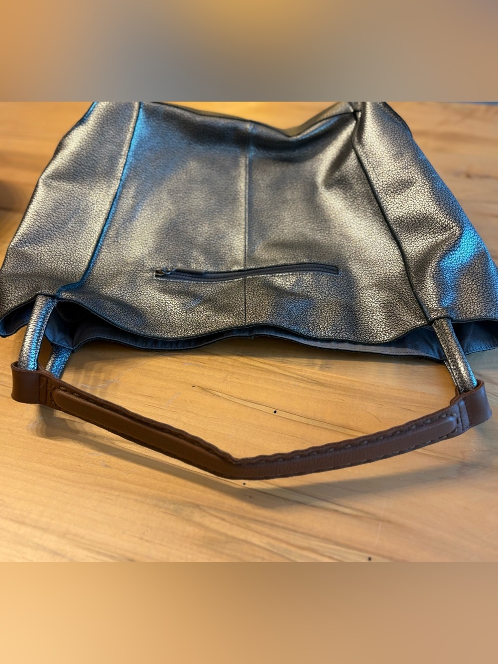 The Sak Los Feliz Large Tote Bag, Metallic Silver - Picture 13 of 16